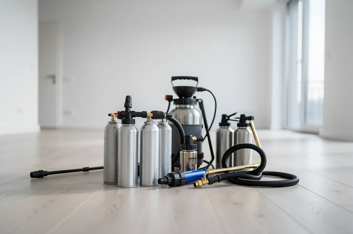 Equipamento de dedetização em apartamento