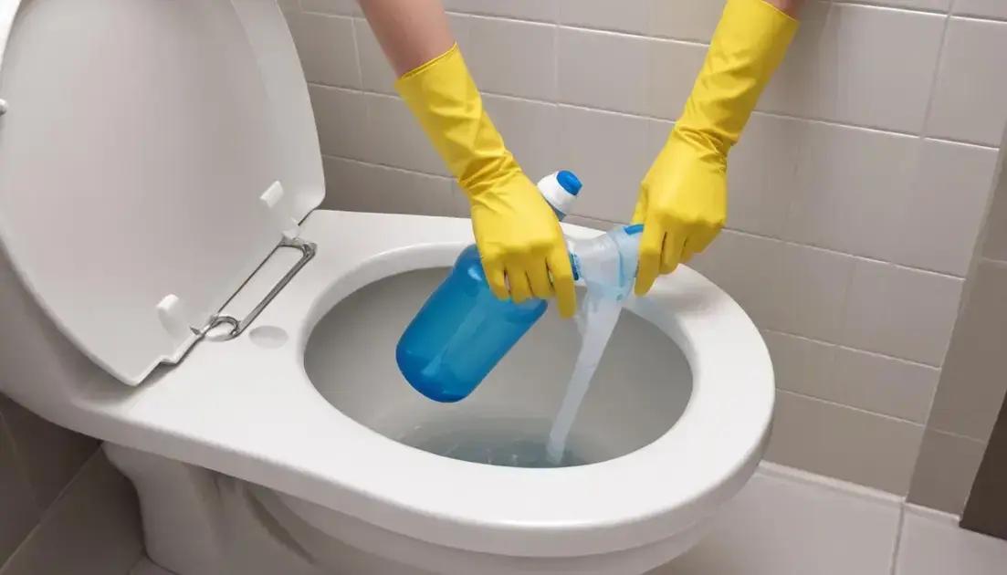 Passo a passo para desentupir vaso usando garrafa pet