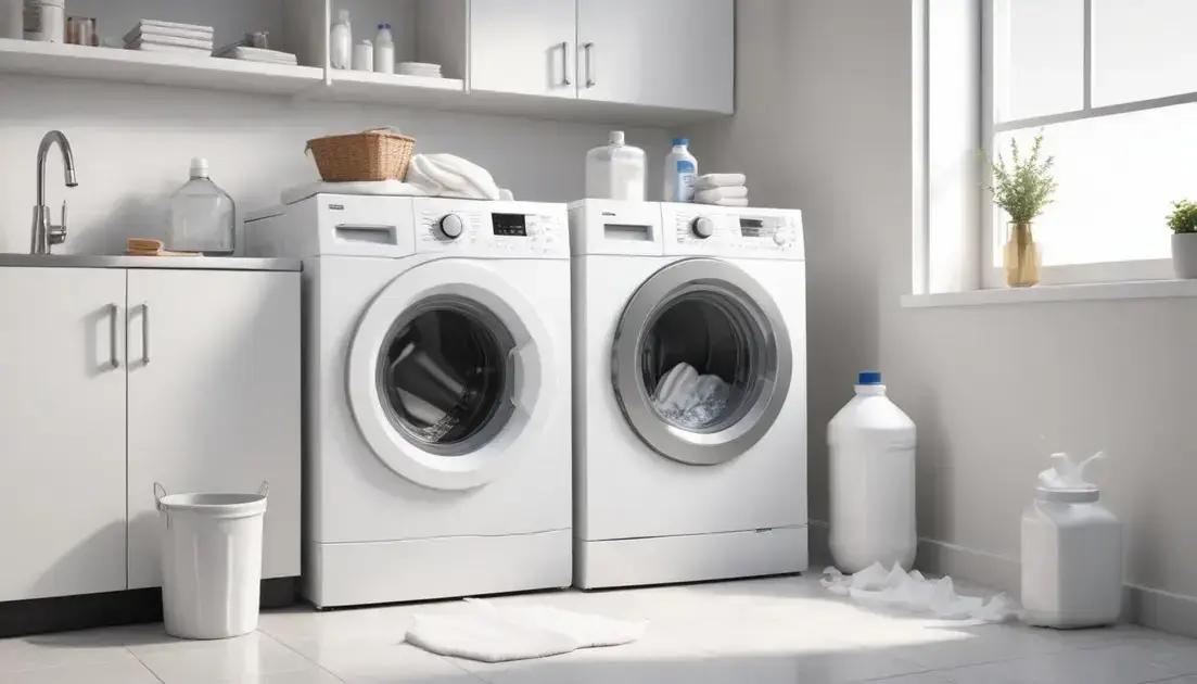 Produtos e técnicas eficazes para roupas brancas na máquina