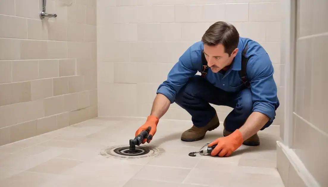 Quando chamar um profissional para desentupir o ralo do chuveiro