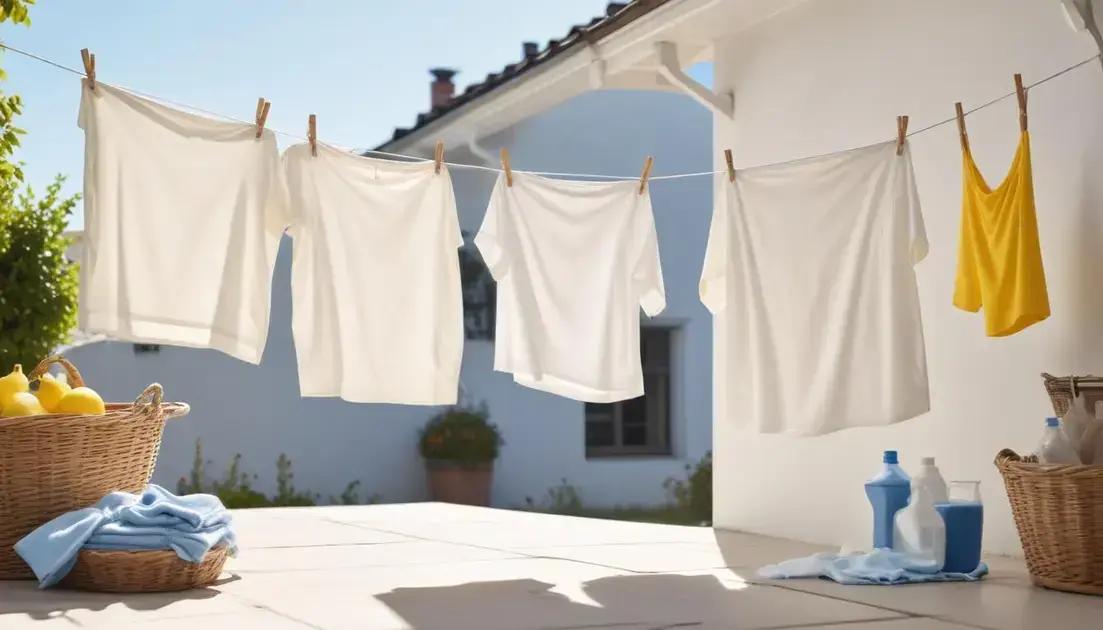 técnicas eficazes para devolver o branco e brilho das roupas